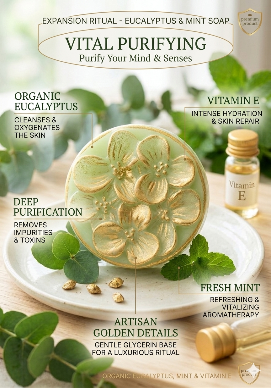 Jabón Artesanal de Eucalipto & Menta